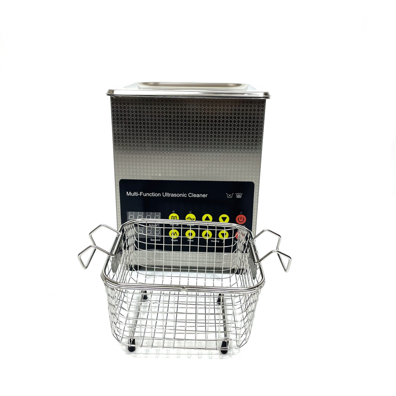 3l Stainless Steel Heated Ultrasonic Gold Cleaner Digital Multifunction With Lcd Display For Glass Jewelry