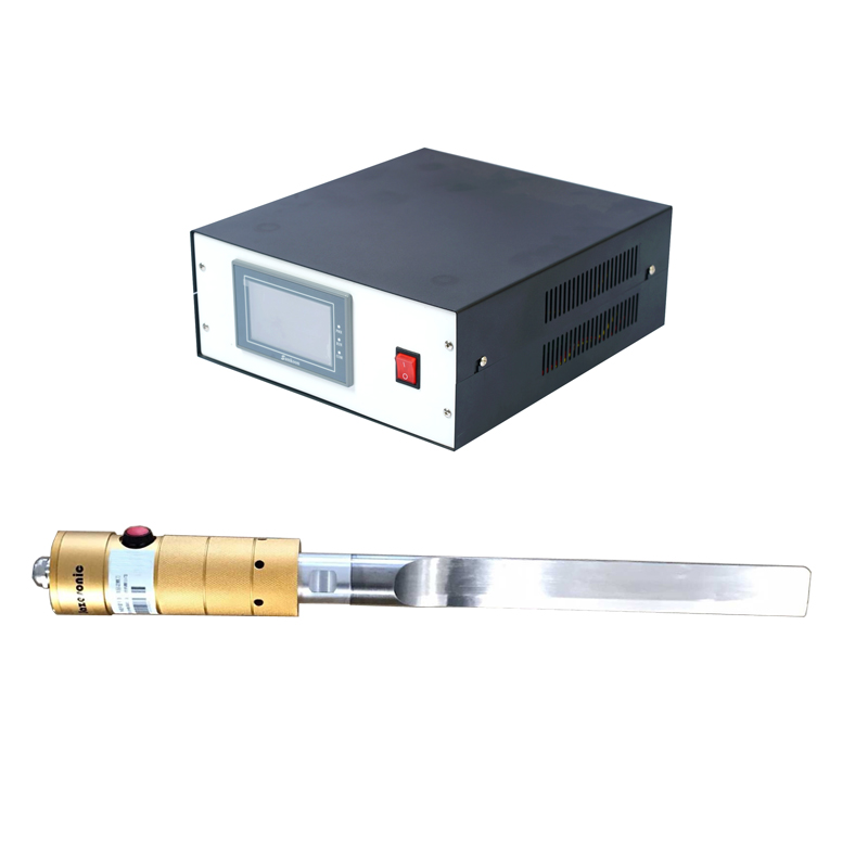 Cake Cutter Round Manual Ultrasonic Food Cutting Machine With Food Grade Titanium Knife