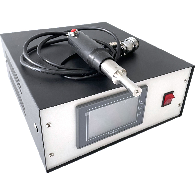 Portable Ultrasonic Spot Welder With Netted Weld Surface Ultrasonic Plastic Welding Machine