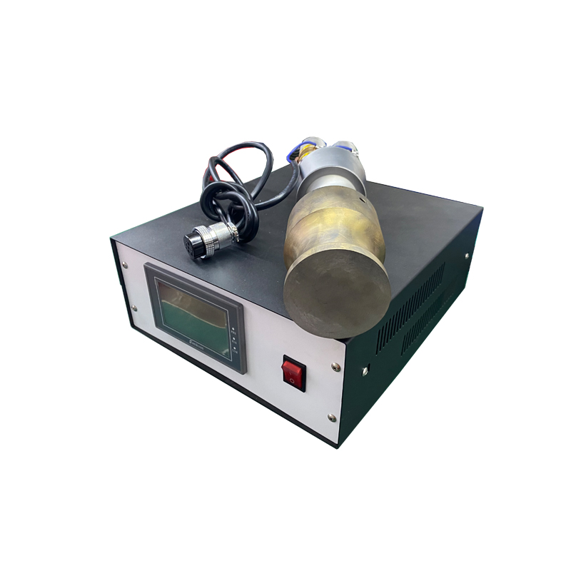 15khz 1800W Ultrasonic Welding Transducer Genertor With Booster And Flange And Steel Horn for Welding Mach