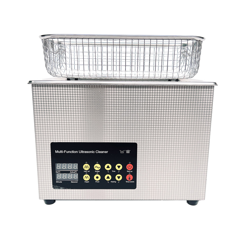 10L Digital LCD Cleaning Machine 240W Ultrasonic Cleaner Bath Tank Cleaning Basket Digital Timer and Te