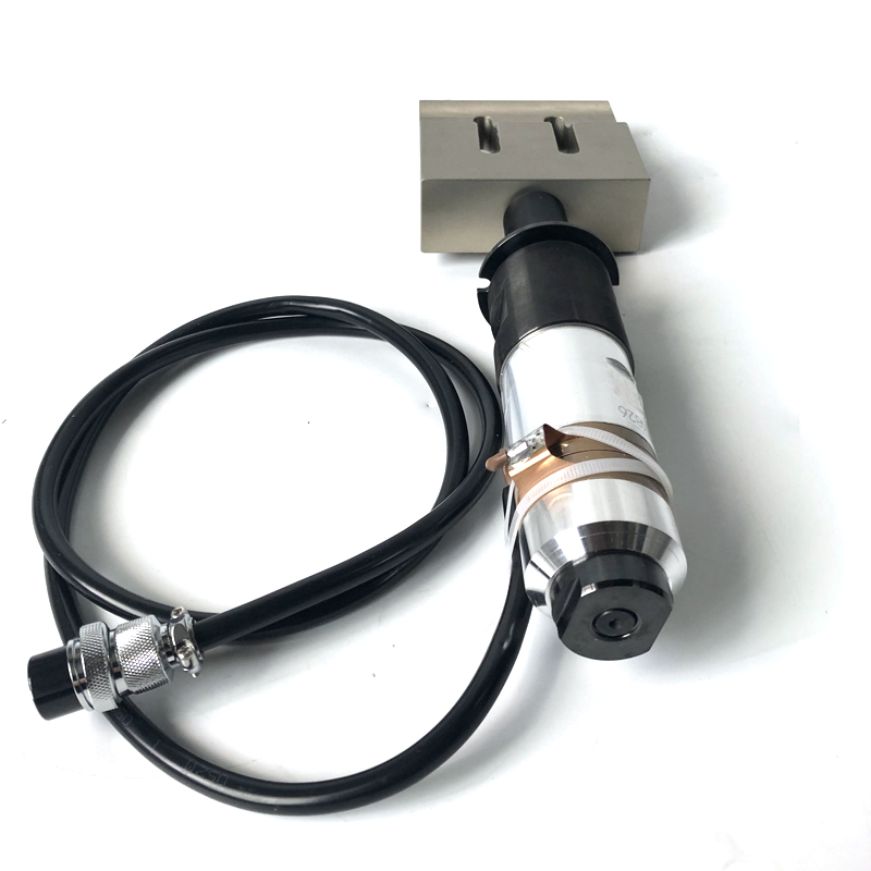 3000W 15KHZ Ultrasonic Welding Transducer With Booster Horn For Pet Pc Pe Ultrasonic Plastic Welding Machine