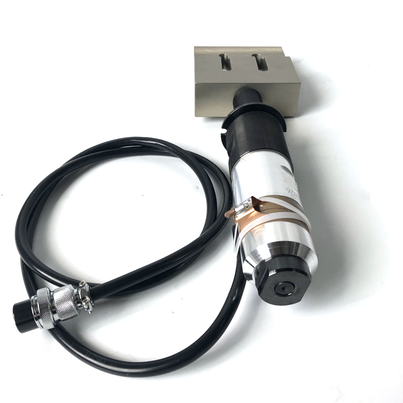 3000W 15KHZ Ultrasonic Welding Transducer With Booster Horn For Pet Pc Pe Ultrasonic Plastic Welding M