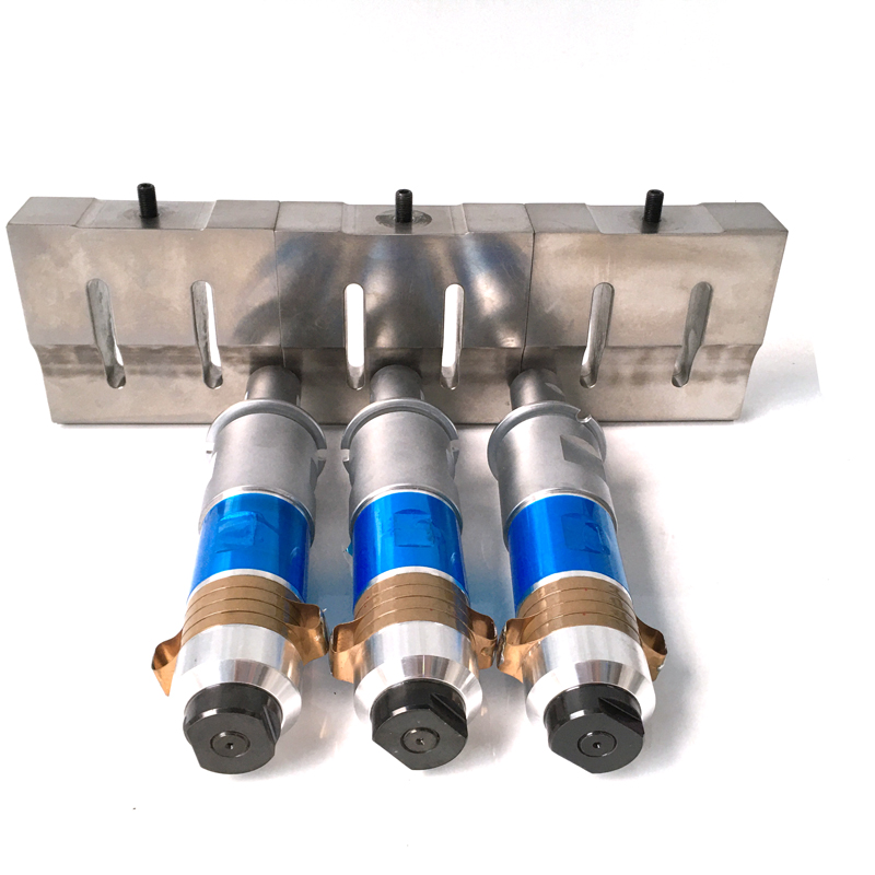 2000W 20KHZ Ultrasonic Welding Transducer With Booster For Non-woven PP PE POM Welding Machine