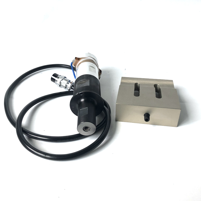 Industrial Ultrasonic Welding Transducer With Booster Horn For Cards Psa Grading Card Ultrasonic Plastic W